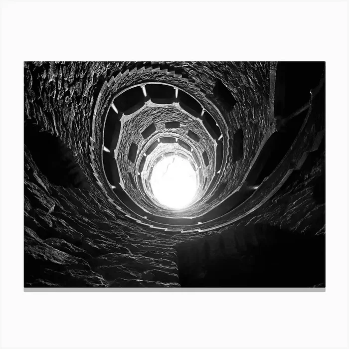 Sintra Palace Bw Canvas Print by MY MEMORY IS SHOT
