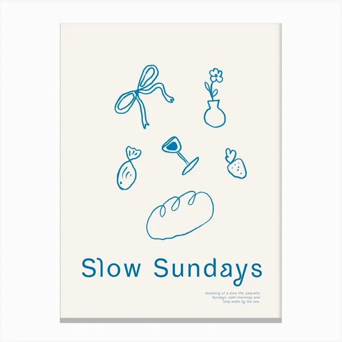 Slow Sundays Canvas Print by Lara’s Wonderland