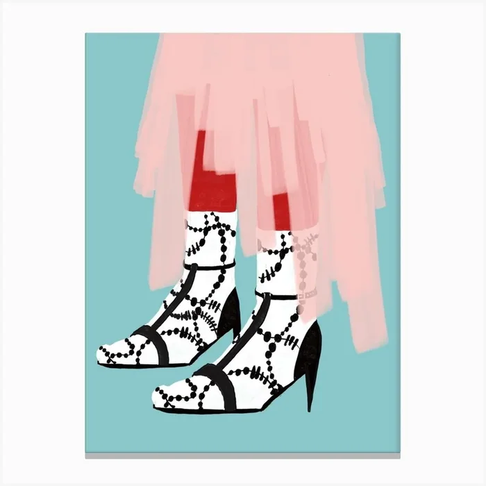 Socks And Sandals Canvas Print by Natalie Born