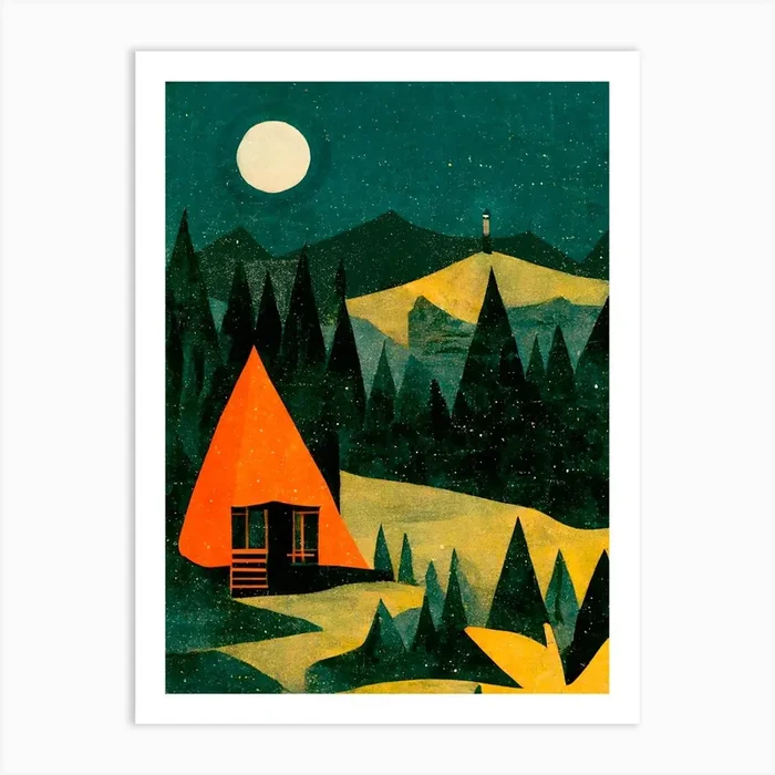 Somewhere In Canada Art Print by Treechild