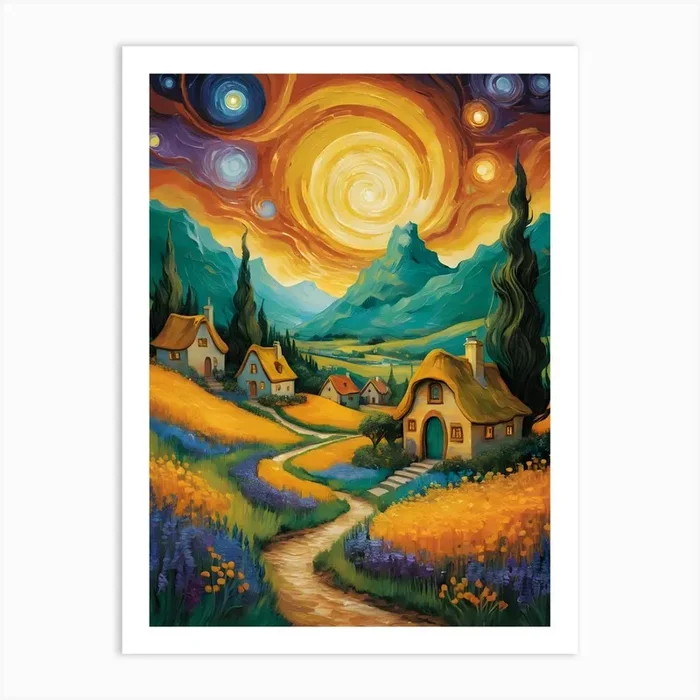 Starry Night 3 Art Print by Artistry Innovare