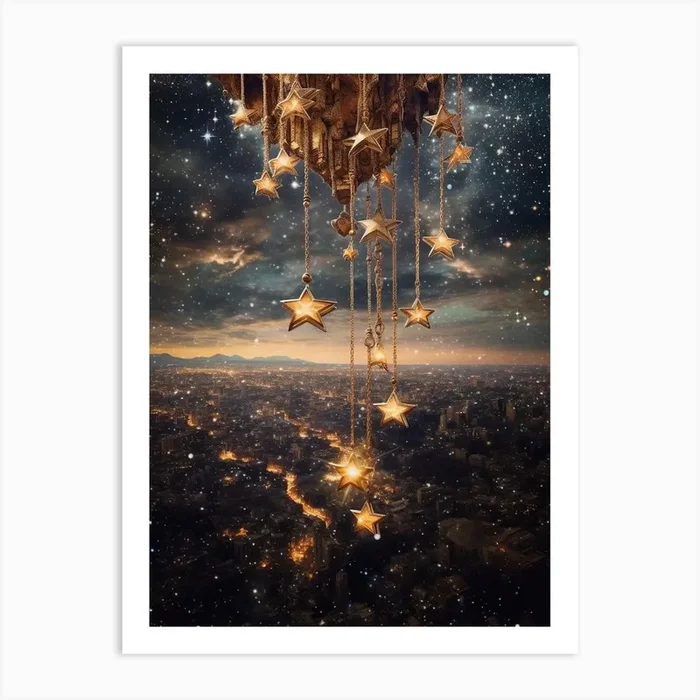 Stars Hanging 2 Celestial Art Print by Celestial Odyssey