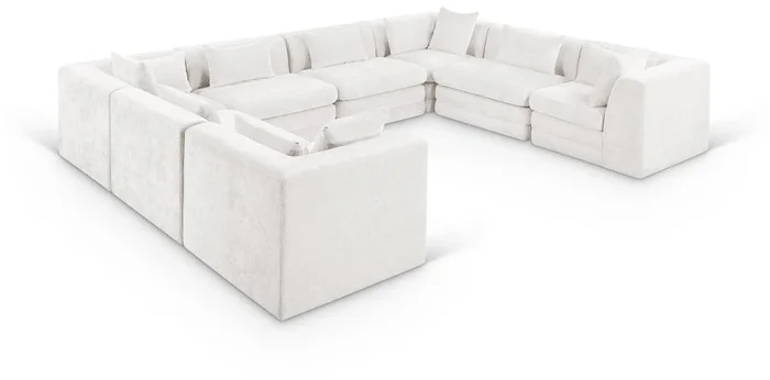 Stellar 152 ” Chenille Fabric Upholstered 8Pc. Modular Sectional