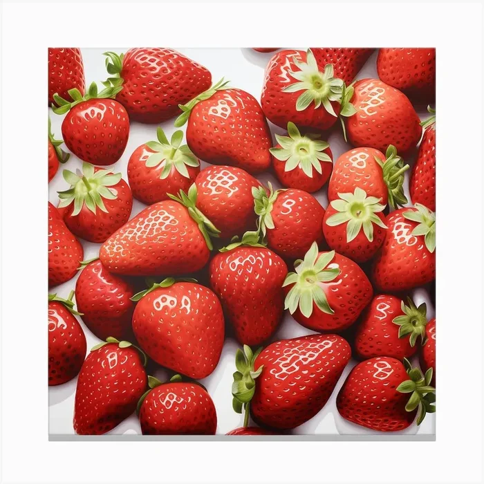 Strawberries Canvas Print by PaigeDesigns