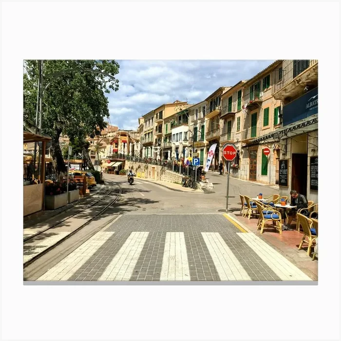 Street Scene in Mallorca (Spain Series) Canvas Print by Artscapes by Silver