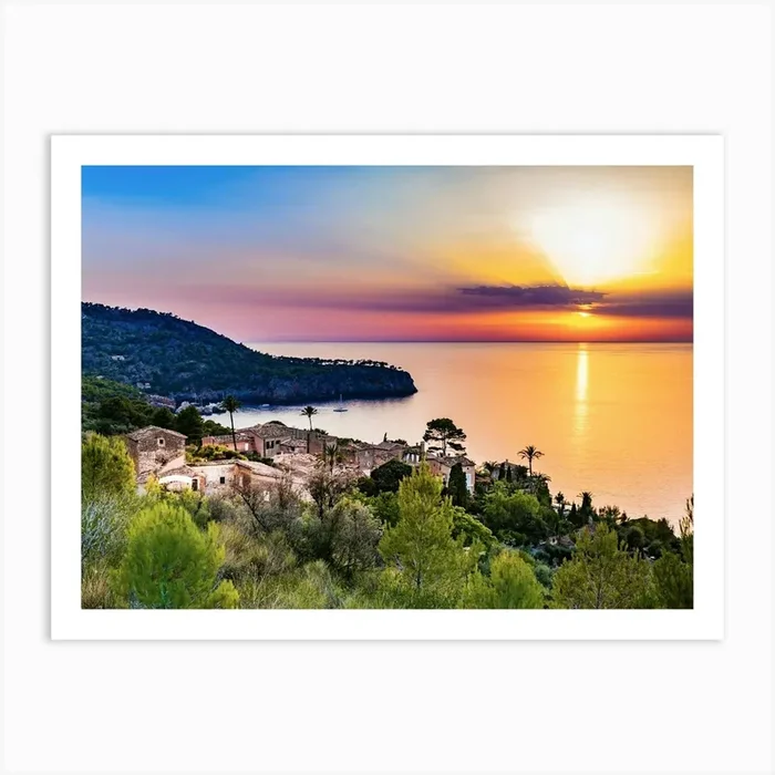Sunset In Spain Art Print by imagine