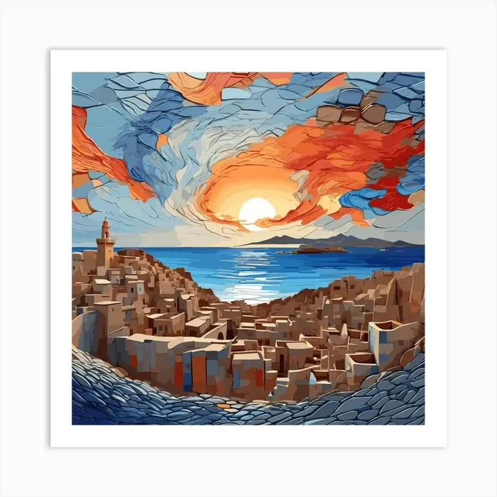 Sunset In The City Art Print by RedArt