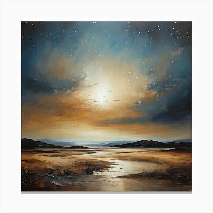 Sunset Over The Sea 2 Canvas Print by FATSLIM
