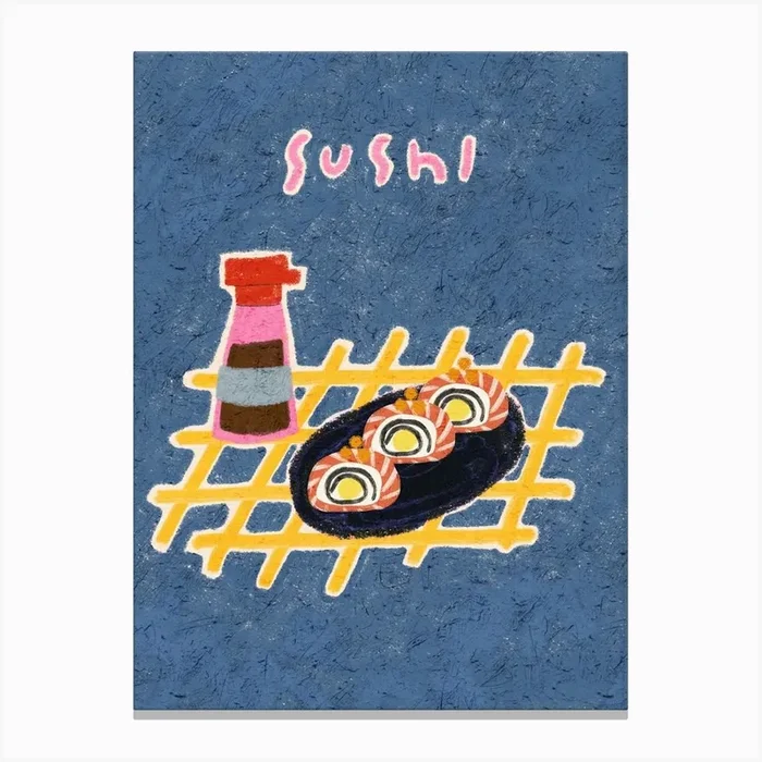 Sushi 1 Canvas Print by Kartika Paramita