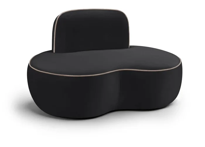 Swerve Velvet Upholstered Chair
