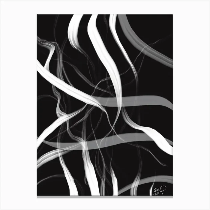 Tangled Canvas Print by Zeinab Assaad