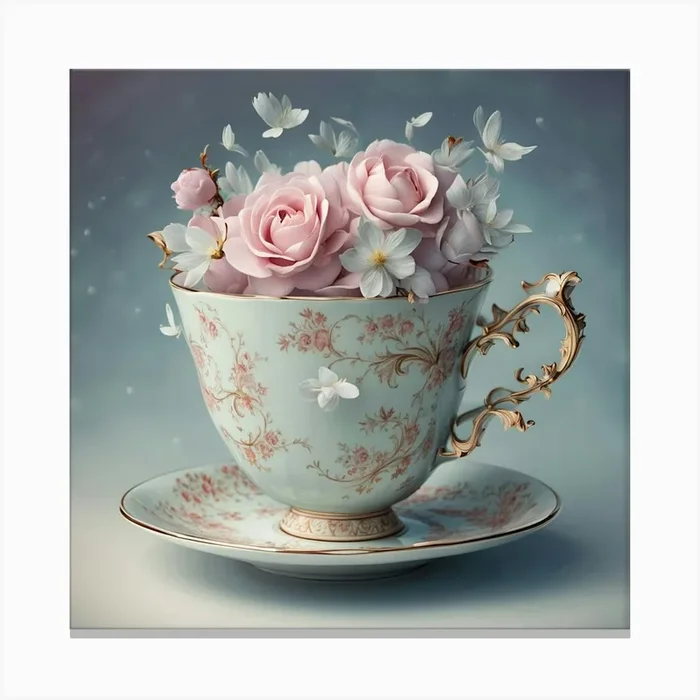 Tea Art 116 Canvas Print by Teatre