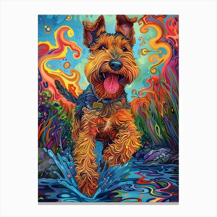 Terrier in Color Canvas PrintSC by S.K. Coghlan