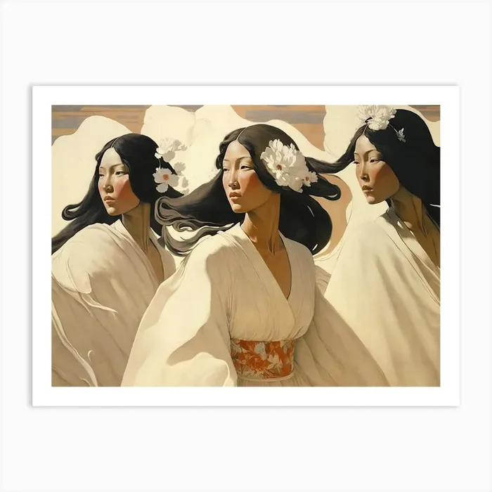 The Dance Of The Sisters Art Print by Treechild