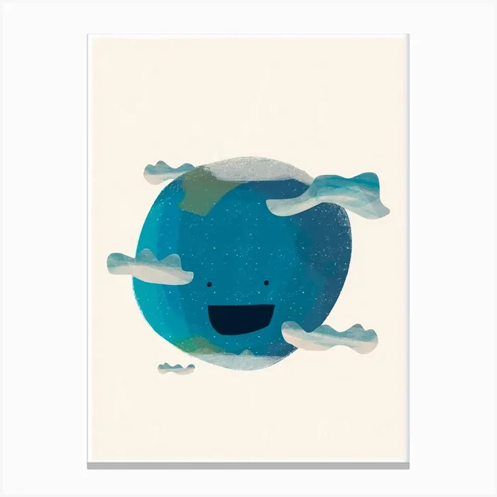 The Earth Canvas Print by Sira Lobo