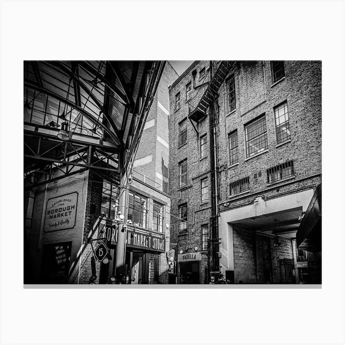 The Industrial Vintage Borough Market In London Canvas Print by Diana Van Neck Travel photography