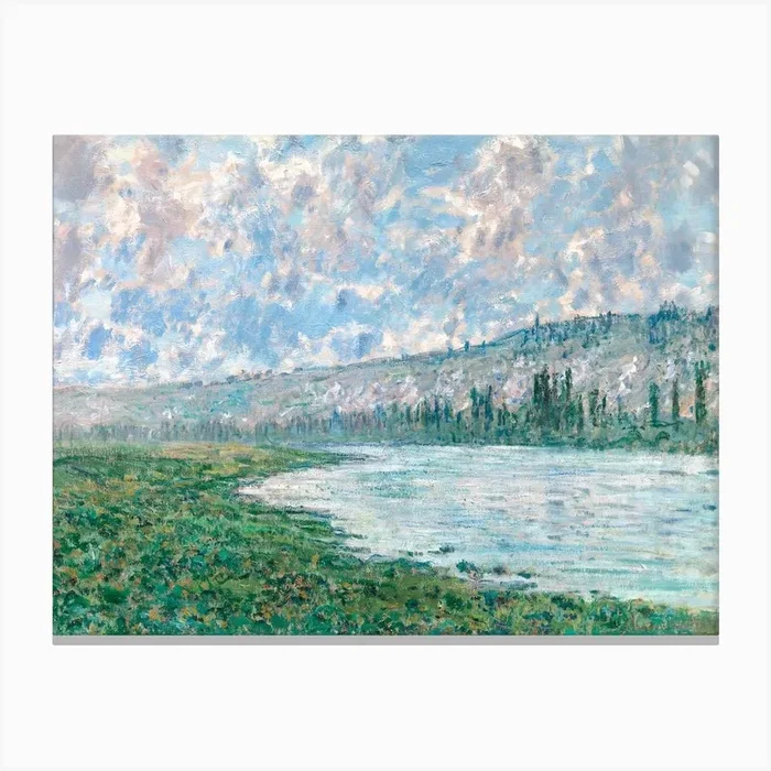 The Seine At Vétheuil, Claude Monet Canvas Print by Fy! Classic Art Prints and Posters