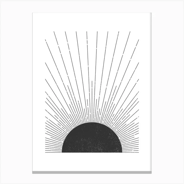The Sun Canvas Print by The Printable Studio