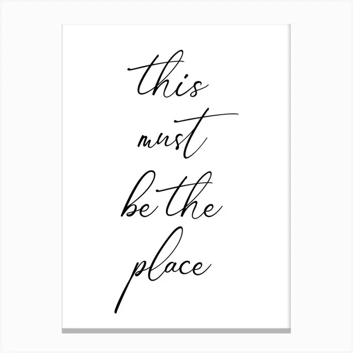This Must Be The Place 1 Canvas Print by Paigaam Studio