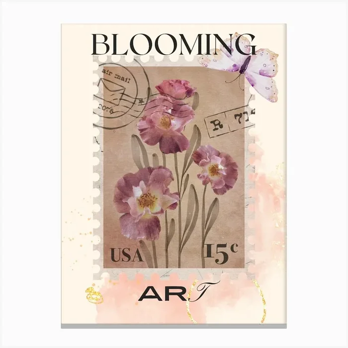 Three Blooming Canvas Print by @Unique