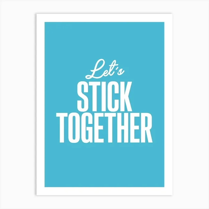 Together Art Print by Badwalls