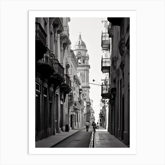 Trapani, Italy, Black And White Photography 4 Art Print by Monochrome Vistas