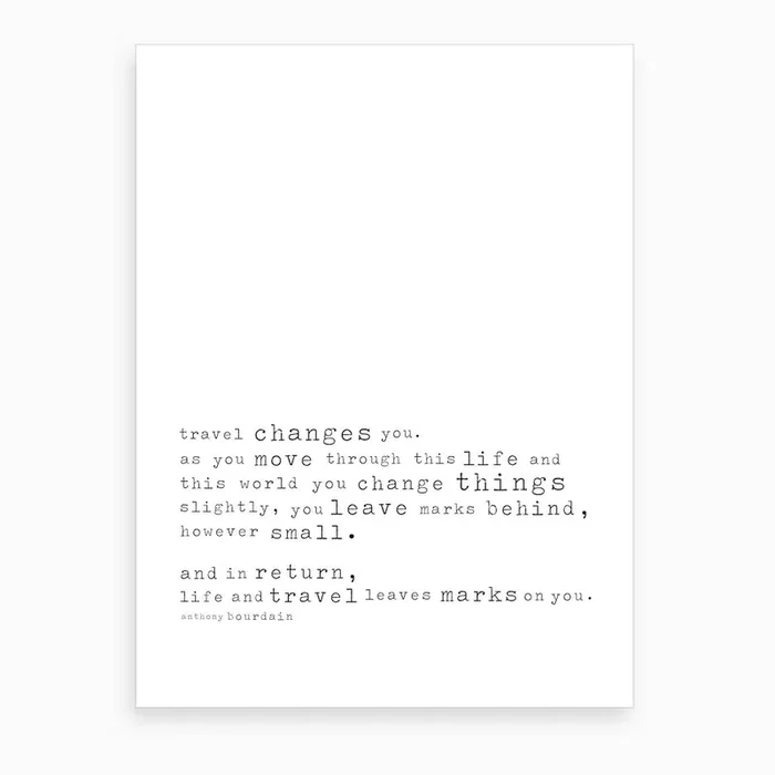 Travel Art Print by MM House Design