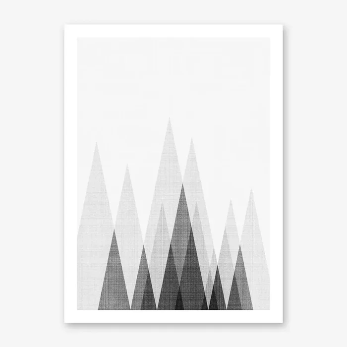 Triangles Art Print by Vivid Atelier