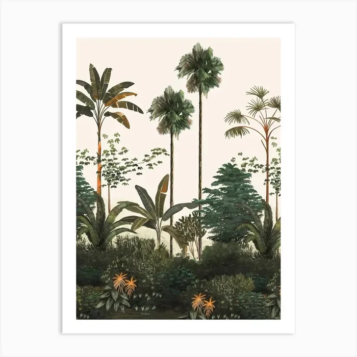 Tropical Particular Old White Jpg Art Print by Marcela Picinin