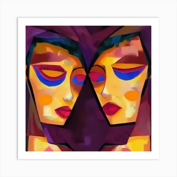 Two Faces Art Print by AleR2007