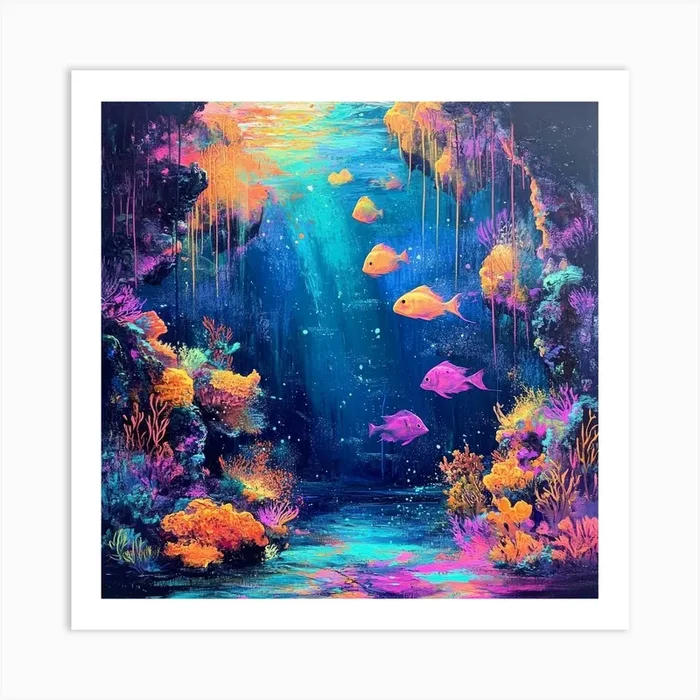 Underwater Canvas Print Art Art PrintS by Saiful