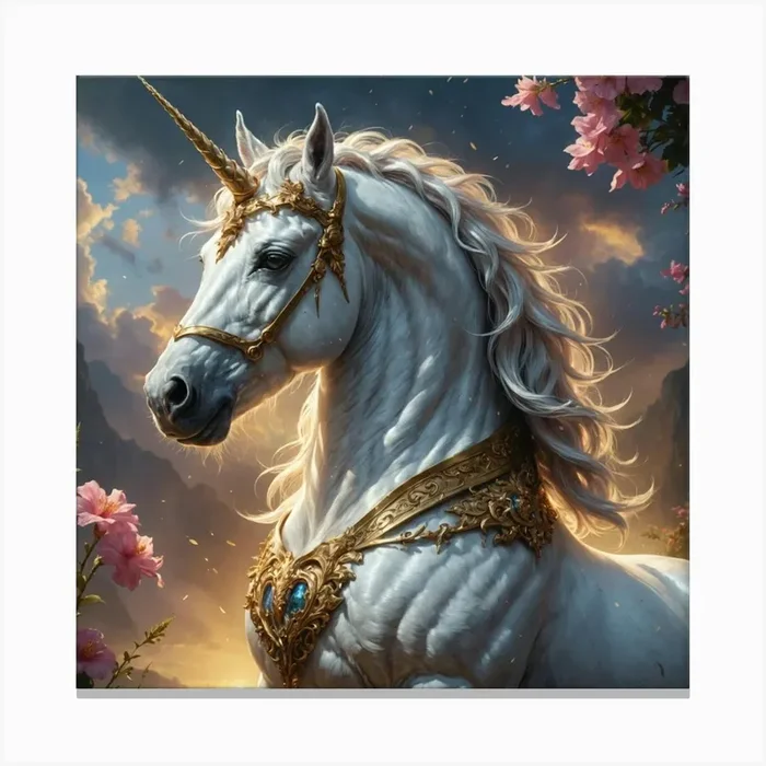 Unicorn Canvas Print by nemesis