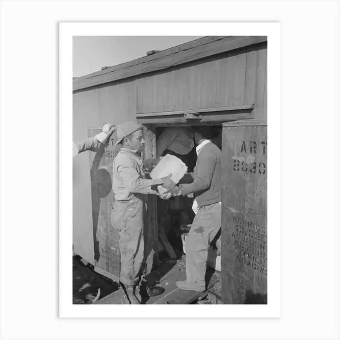 Untitled Photo, Possibly Related To Icing Refrigerator Car, La Pryor, Texas By Russell Lee Art Print by Fy! Classic Art Prints and Posters