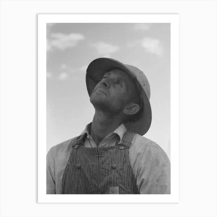 Untitled Photo, Possibly Related To Mormon Farmer Working On Fsa (Farm Security Administration) Cooperative 1 Art Print by Fy! Classic Art Prints and Posters