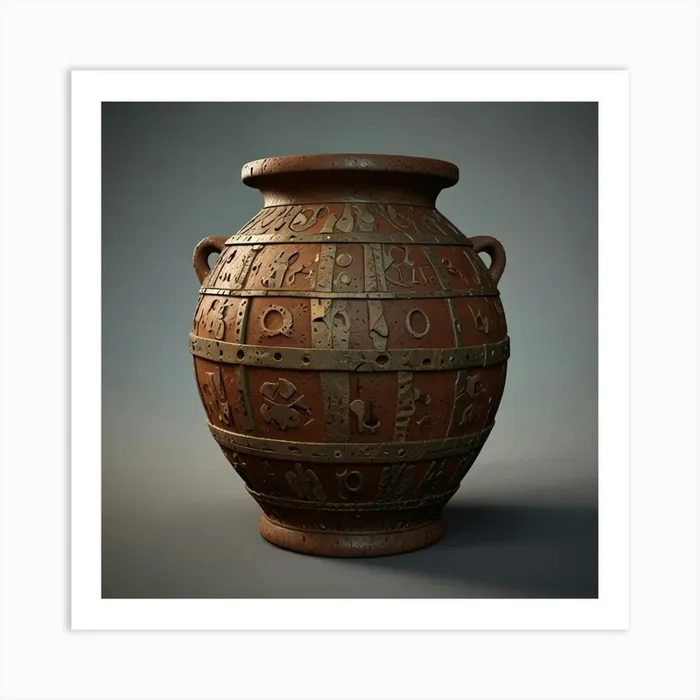Urn 3d Model Art PrintZU by Zunaira umair