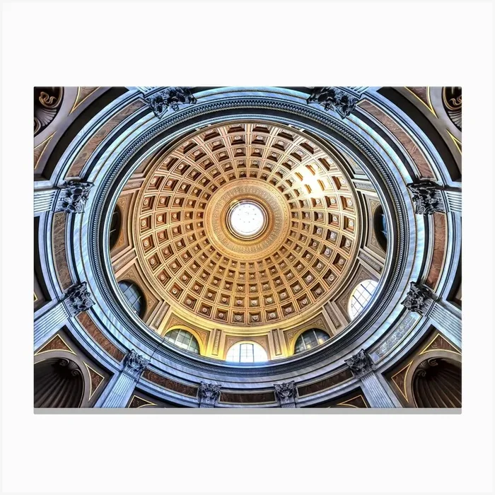 Vatican Dome Canvas Print by Manjik Pictures