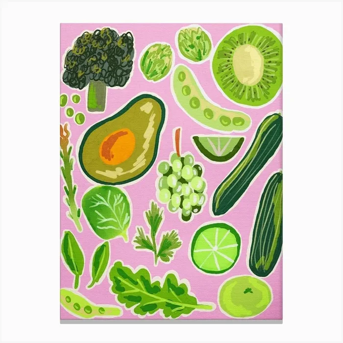 Vegetables Canvas Art Canvas Print by Kartika Paramita