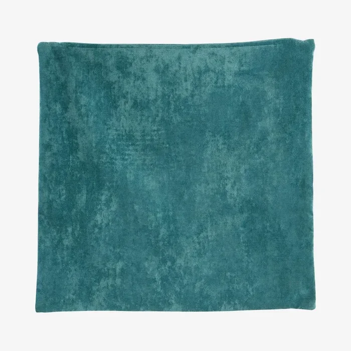 Velvet Throw Pillow Cover – Aqua by The Cozy Cloth