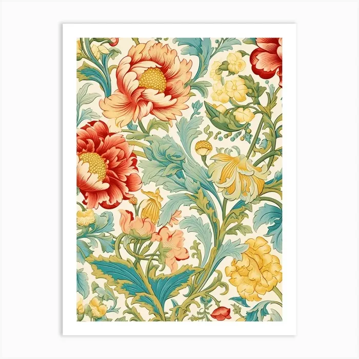 Victorian Floral Art PrintS by Shadesigns