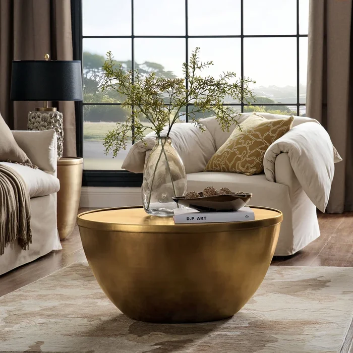 Viora 32 Inch Metal Storage Coffee Table by Modway