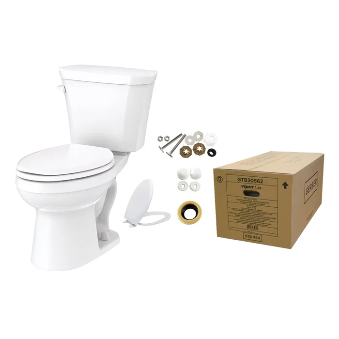 Viper® 1.28 gpf 12” Rough-In “Toilet-In-A-Box ” Elongated Toilet