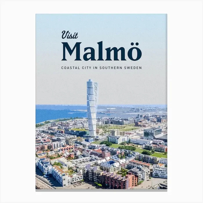 Visit Malmo Coastal City In Southern Oslo Canvas PrintMC by Mercury Club