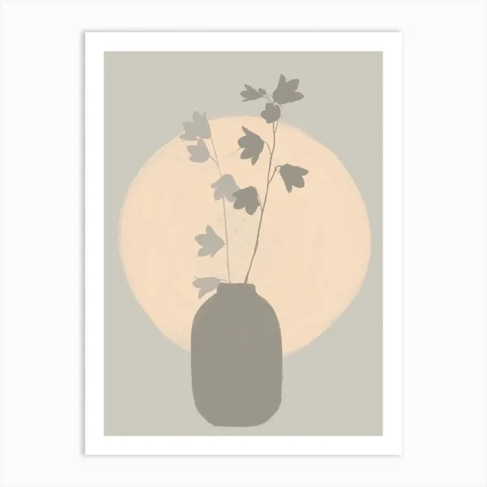 Wabi Sabi Vase Art Print by Studio Carper