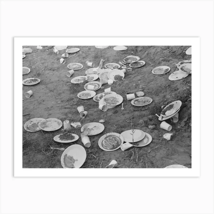 Wagon Mound, New Mexico,Remains Of Bean Day Festival By Russell Lee Art Print by Fy! Classic Art Prints and Posters