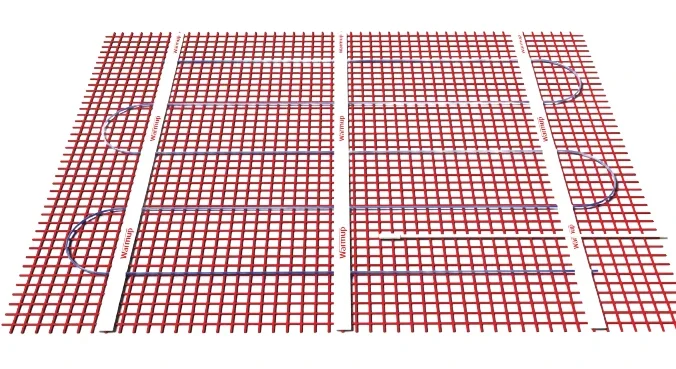 Warmup Under Floor Mat Heater, 120V, 350W, 2.9 amps, Covers 25 sq ft of heated area