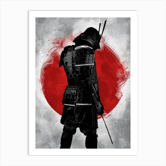 Warrior Samurai I Art Print by Nikita Abakumov