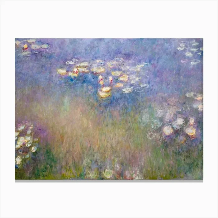 Water Lilies (1915–1916), Claude Monet Canvas Print by Fy! Classic Art Prints and Posters