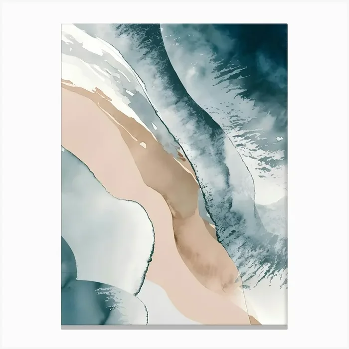 Watercolor Sea Art Canvas Print by Art shop