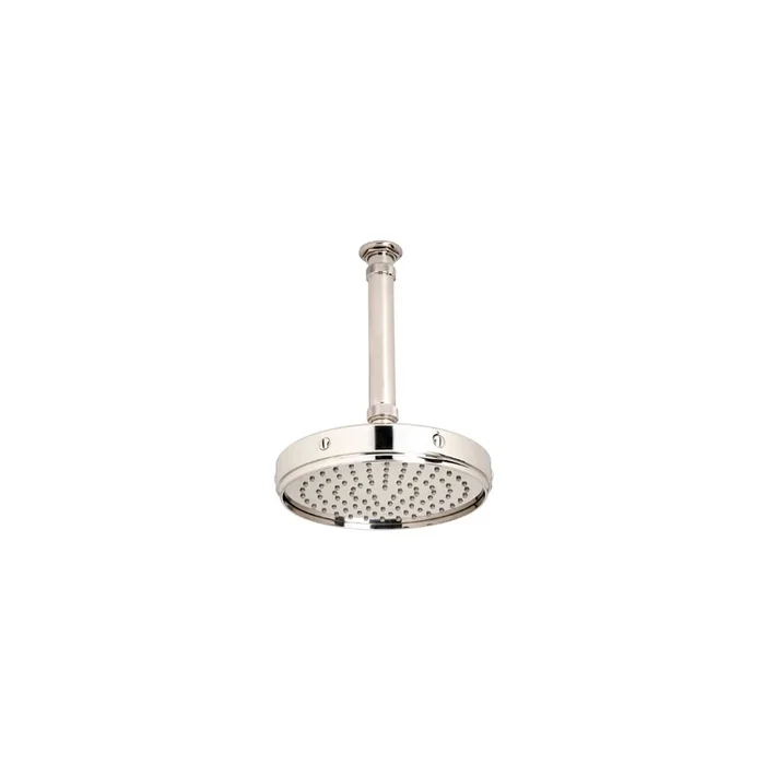 Waterworks RW Atlas 8 1/2 ” Ceiling Mounted Shower Head, Arm and Flange in Burnished Nickel