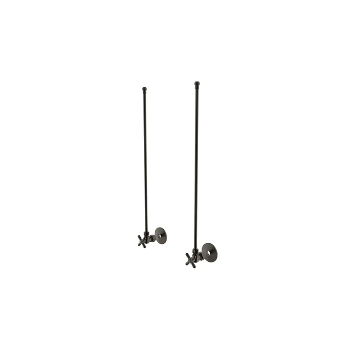 Waterworks Universal Angle Faucet Supply Kits 1/2 ” Compression x 3/8 ” O.D. Compression in Dark Brass